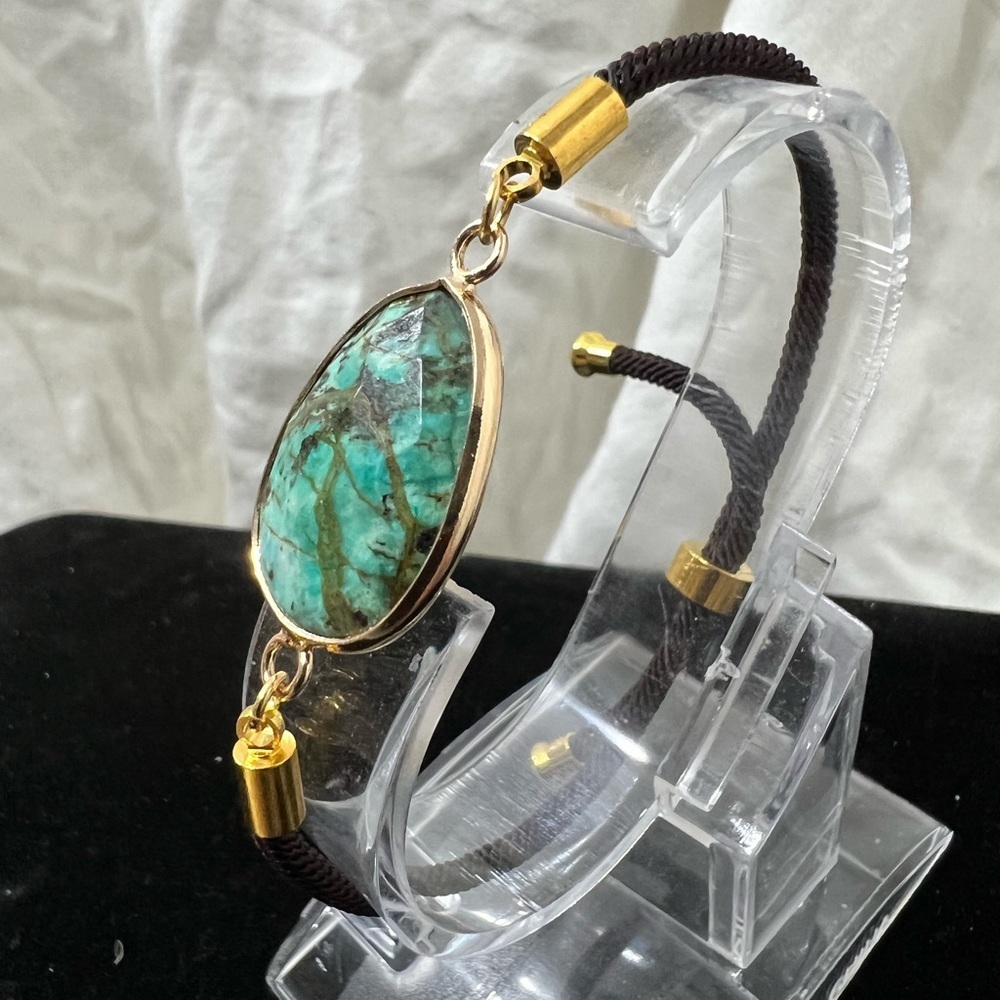 Fashion Jewelry Ladys Genuine African Turquoise Gem
Stone On A Fabric โ๏ธ - Picture 10 of 14